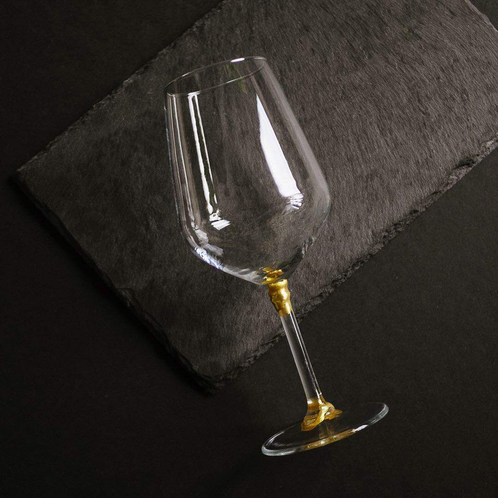 Kintsugi Reparatur Set Gold Weinglas